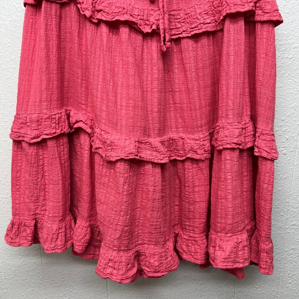 August Tiered Mini Dress Womens XS/S Fairy Boho Chic Cottagecore Beachy Festival - Picture 5 of 16